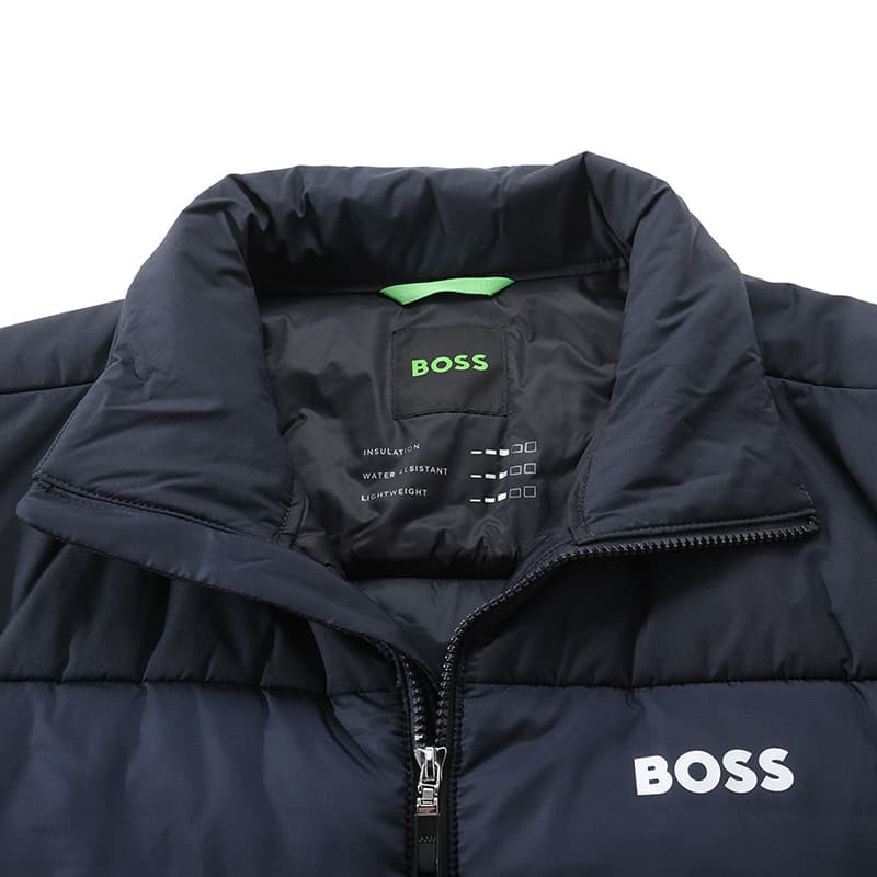 Зимняя куртка пуховик HUGO BOSS SS24 Хлопковый пуховик Мужской Темно-синий - изображение 4