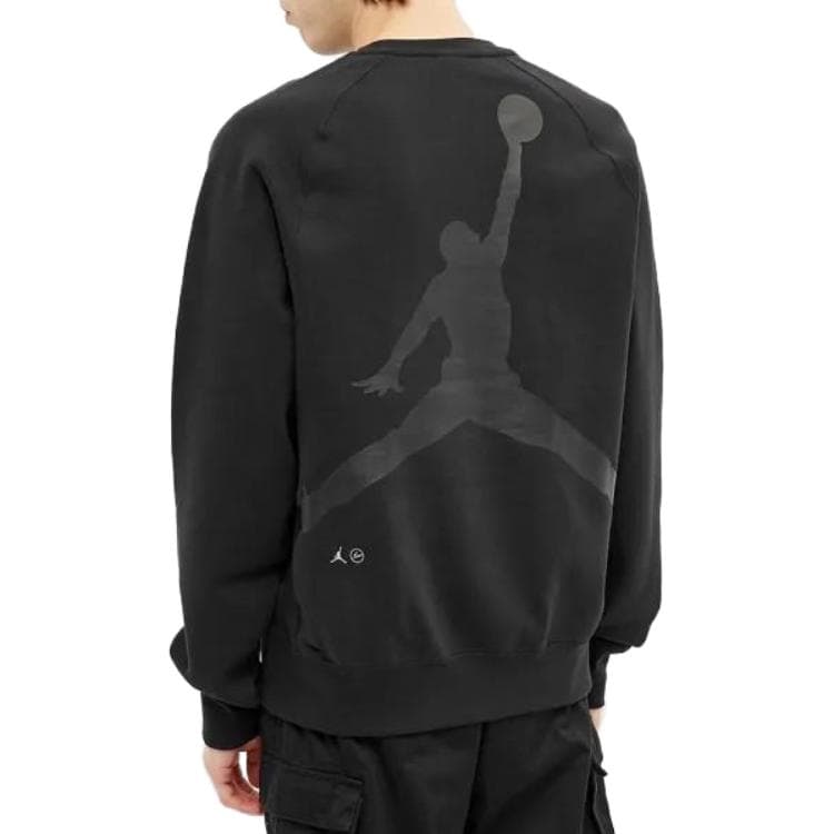 Кофта Jordan x Fragment Design Crewneck Sweatshirt Black - изображение 3
