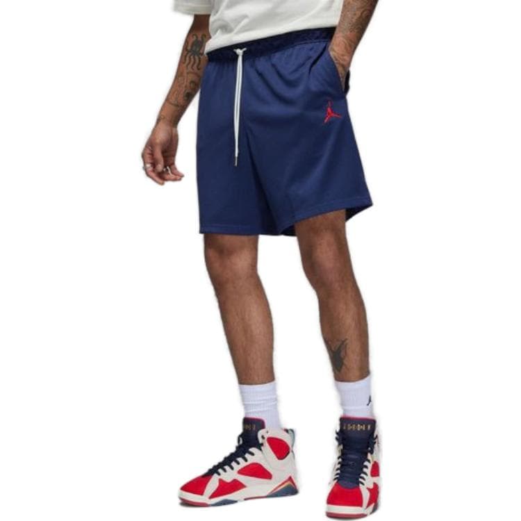 Шорты Jordan x Trophy Room Logo Print Track Shorts Blue - изображение 4