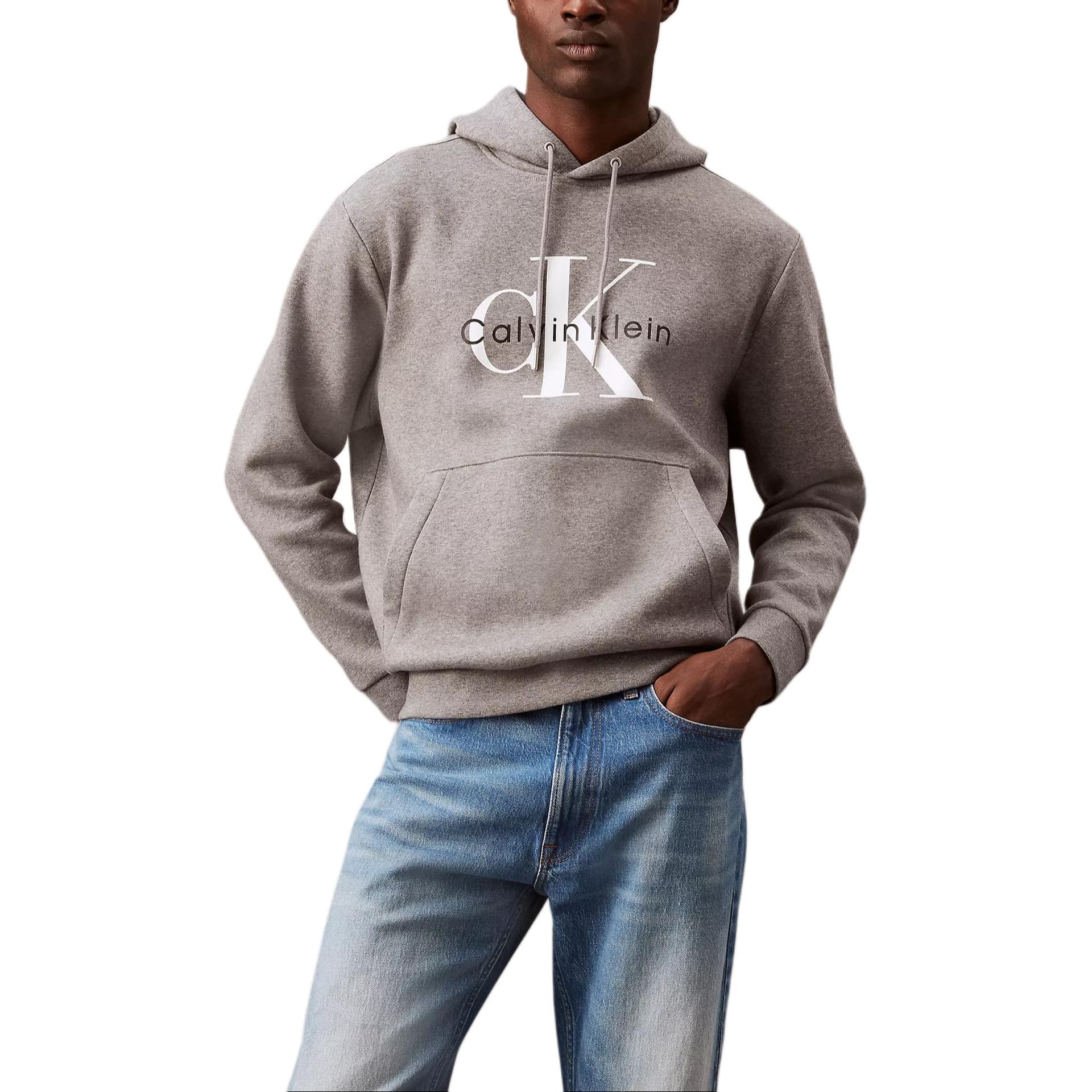 Худи Calvin Klein Толстовка Мужское средний серый - изображение 3