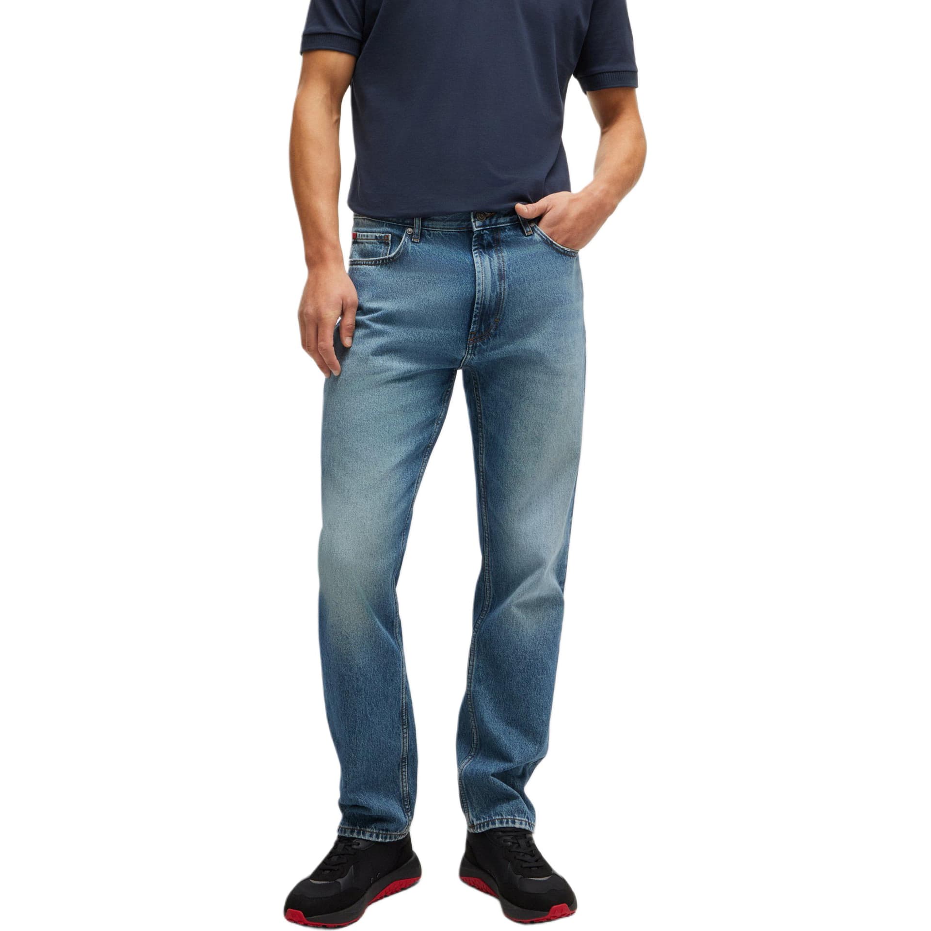 Штаны HUGO BOSS SS24 Джинсы Мужские Синие - изображение 2