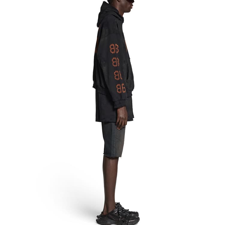Худи Balenciaga FW23 Hoodie Black - изображение 8