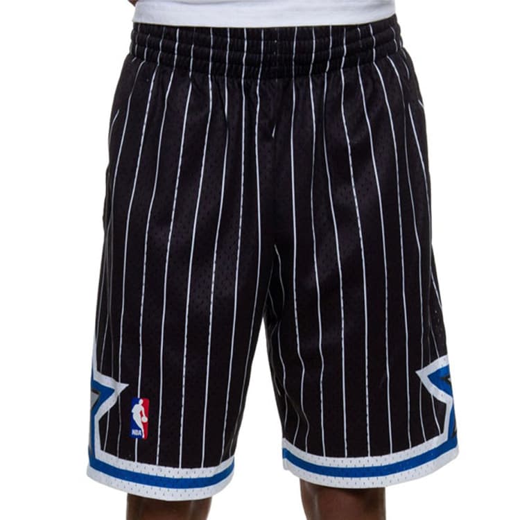 Баскетбольные шорты Mitchell & Ness NBA Classic Logo Basketball Pants Black - изображение 3