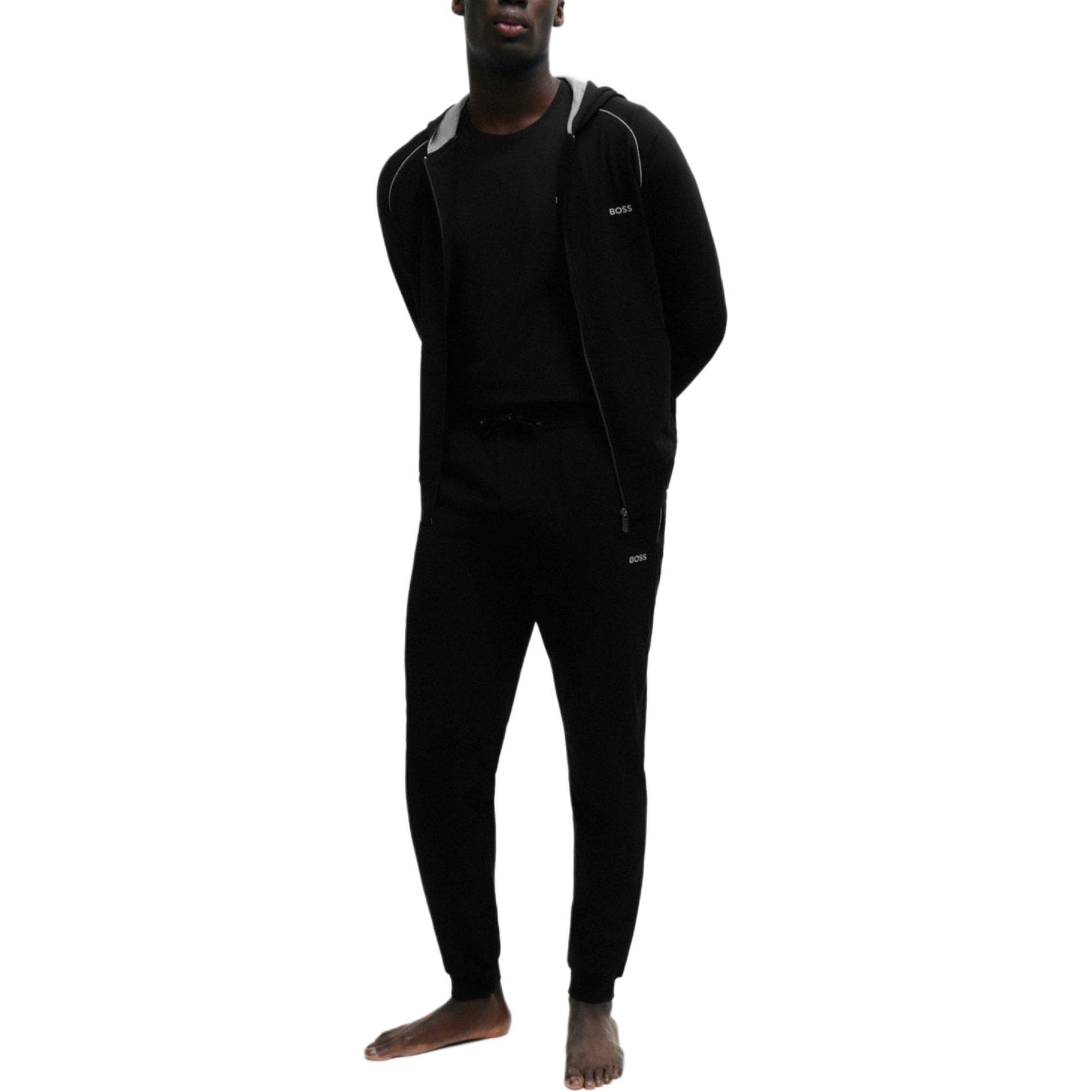 Штаны HUGO BOSS Stretch-Cotton Tracksuit Bottoms With Logo Detail - изображение 2