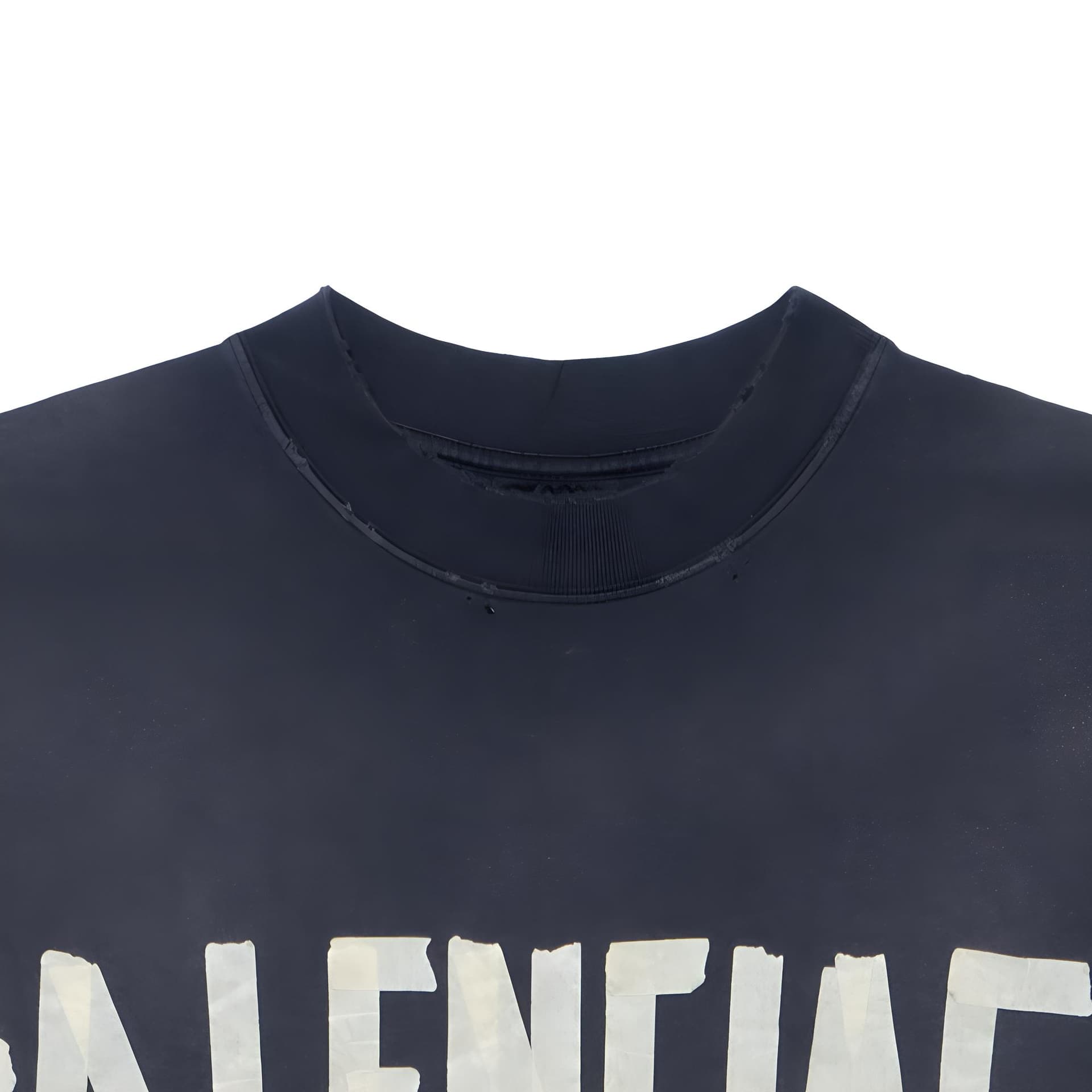Футболка Balenciaga BB Monogram T-Shirt Black - изображение 6