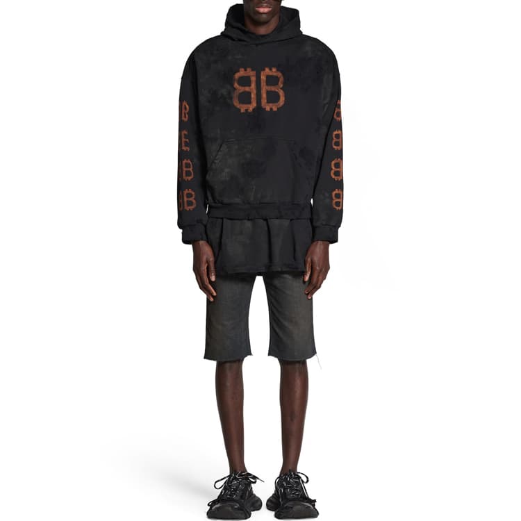 Худи Balenciaga FW23 Hoodie Black - изображение 6