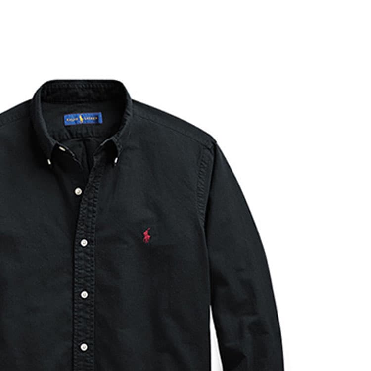 Рубашка Polo Ralph Lauren Oxford Shirt Black - изображение 8