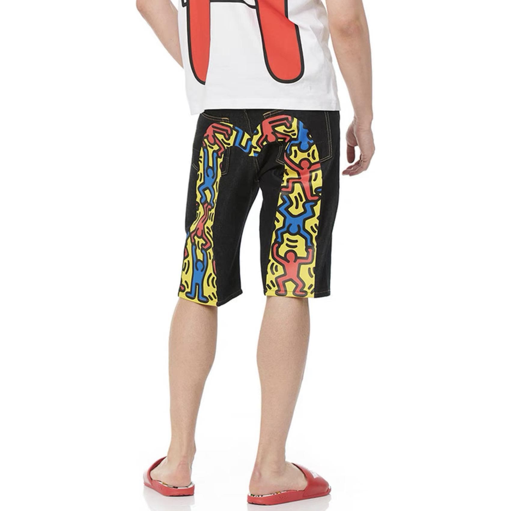 Джинсовые шорты EVISU x KEITH HARING - изображение 4
