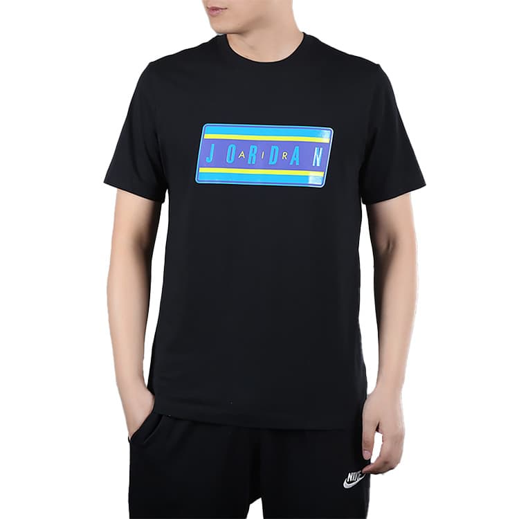 Футболка Jordan Sticker SS Crew Black - изображение 4