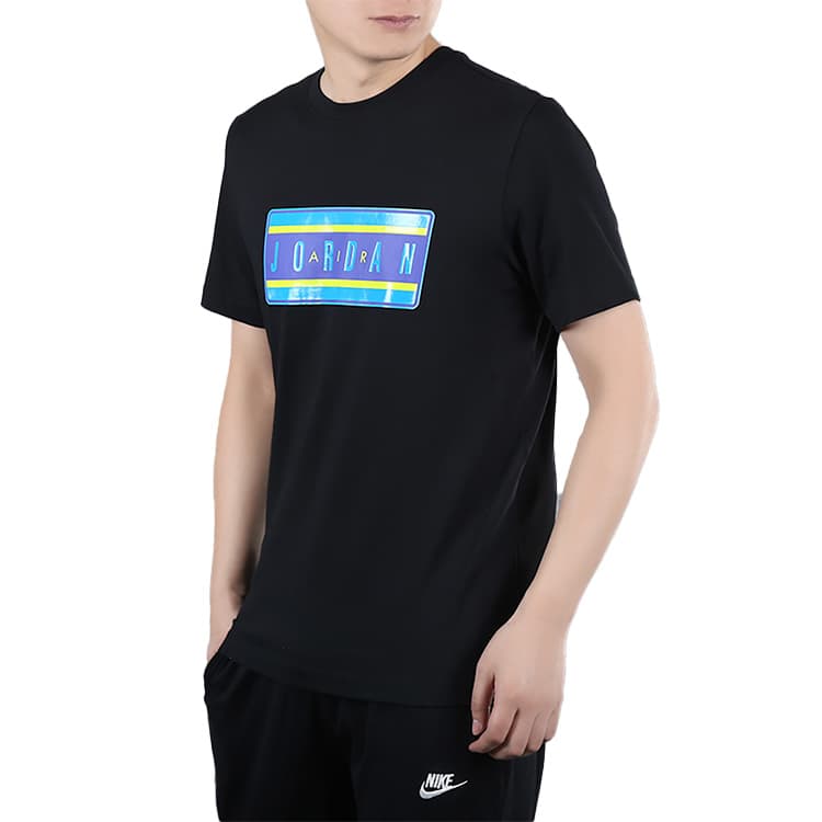 Футболка Jordan Sticker SS Crew Black - изображение 5
