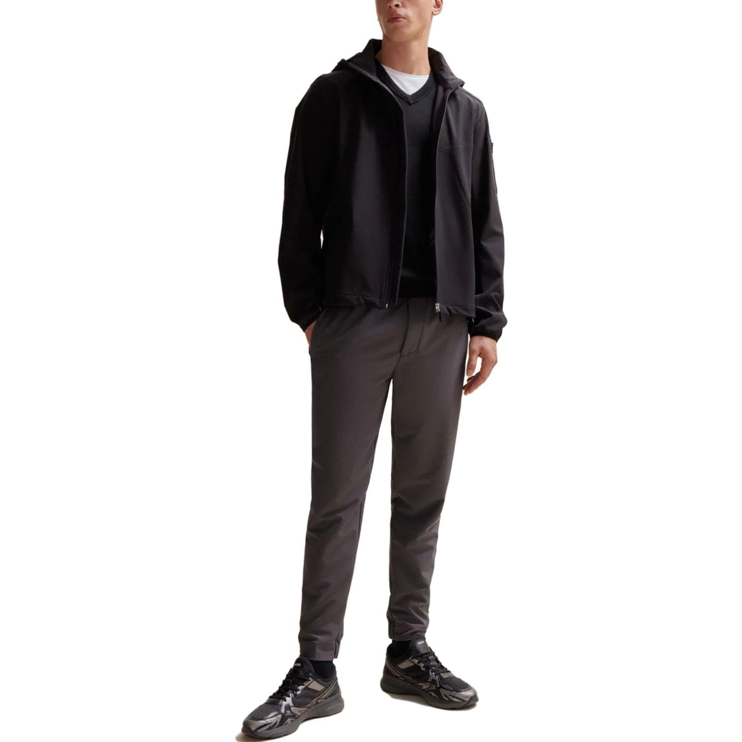 Куртка HUGO BOSS Water-Repellent Regular-Fit Jacket With Removable Hood - изображение 2