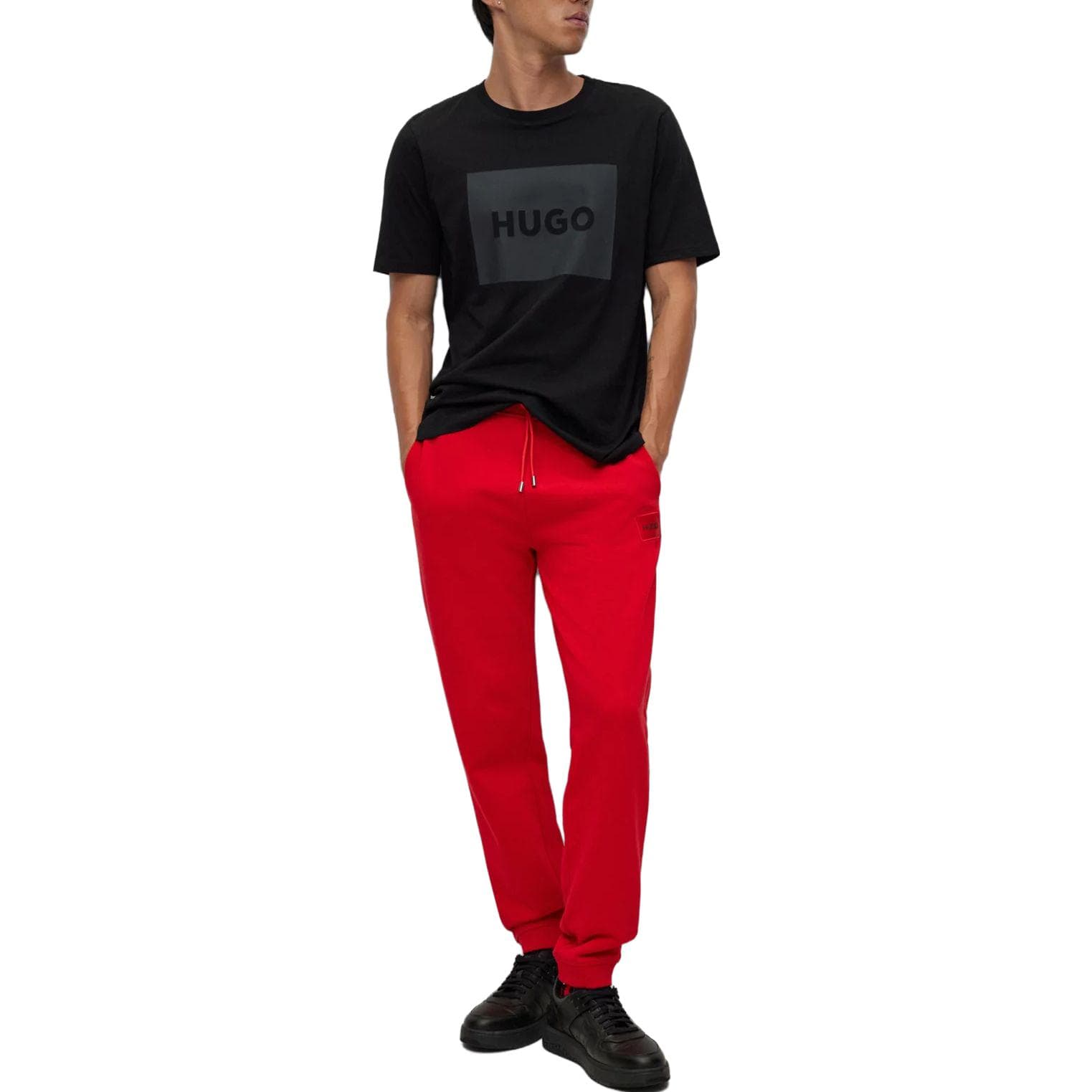 Футболка Hugo Boss Мужские Черные Рубашки - изображение 2