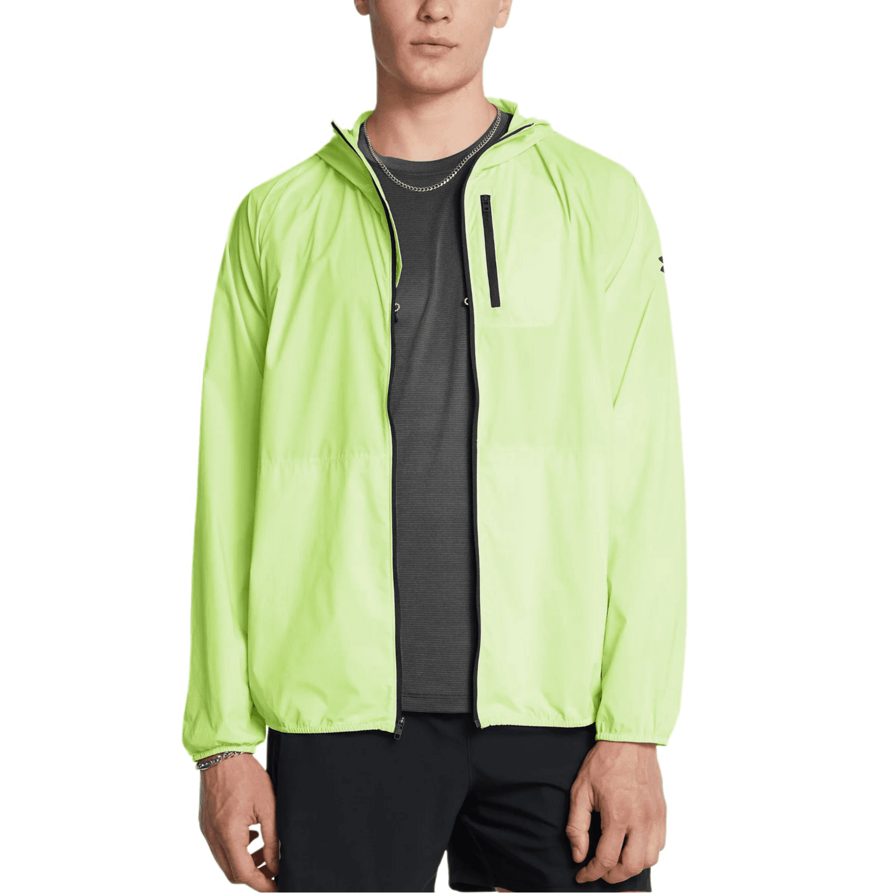 Куртка Куртка мужская Under Armour Phantom Windbreaker светло-зеленый цвет травы - изображение 3