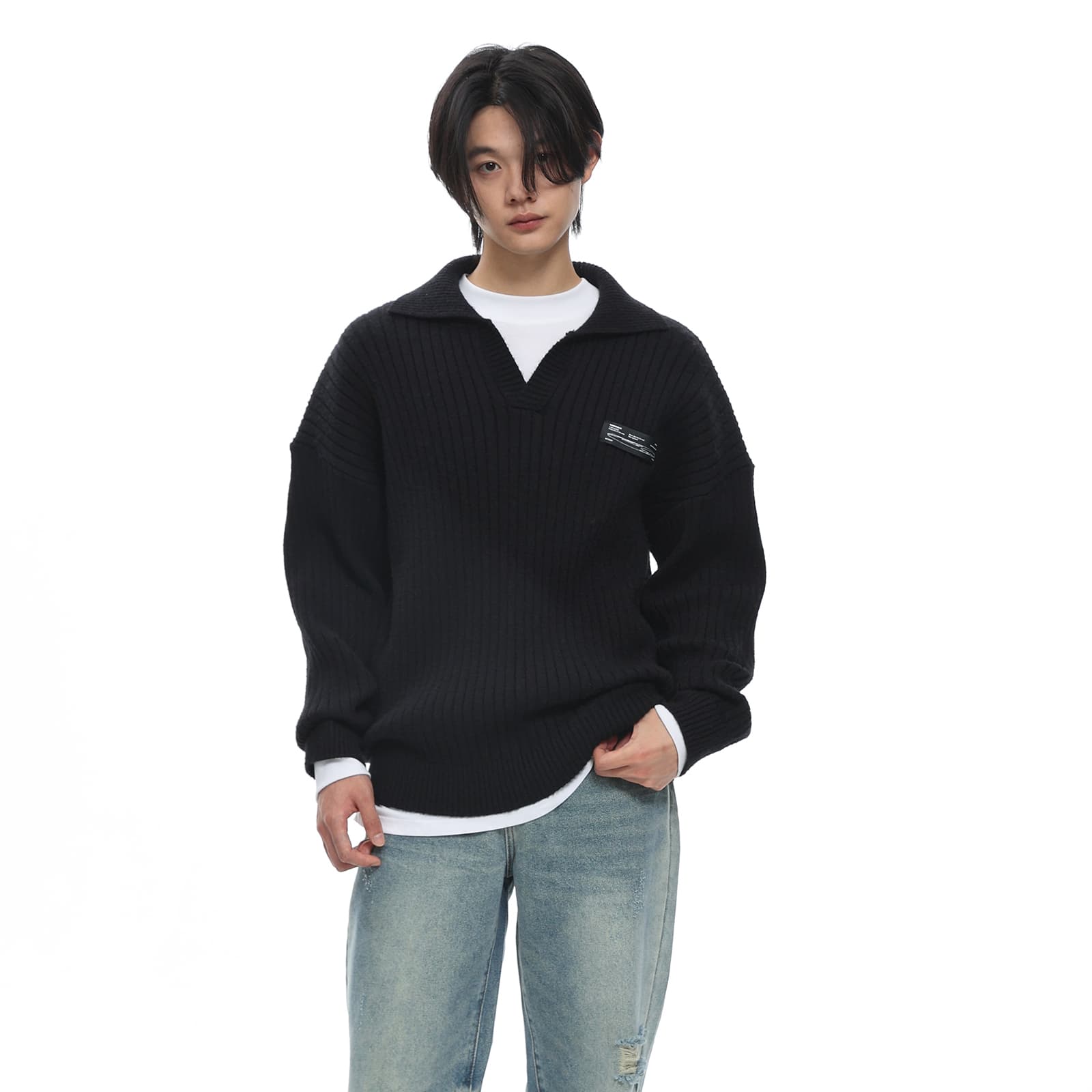 Кофта ROARINGWILD Retro Sweater Black - изображение 3