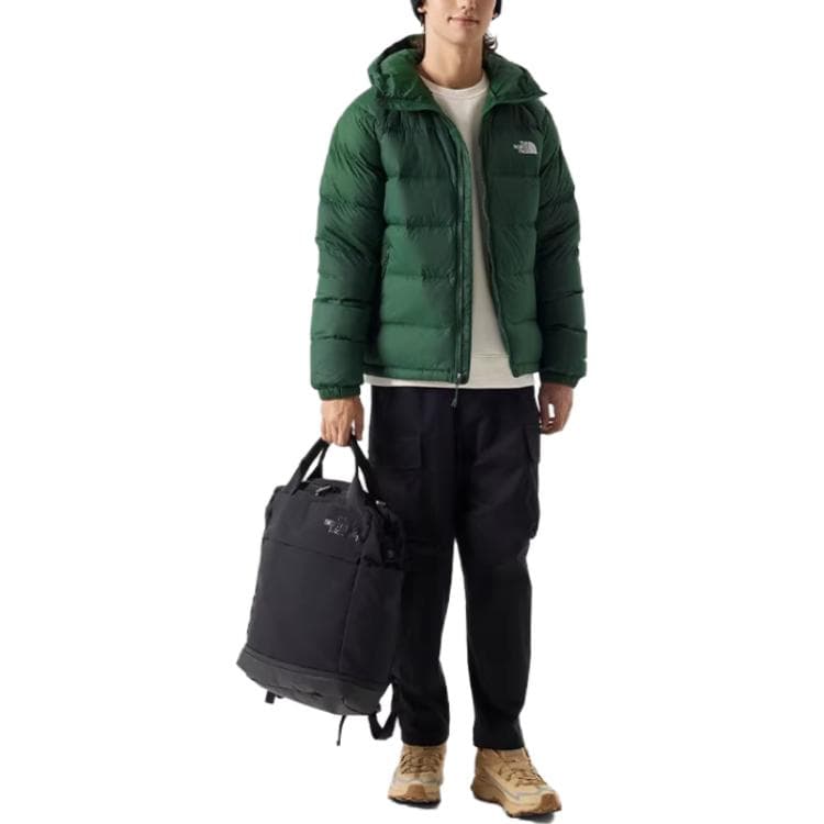 Зимняя куртка The North Face Hooded Down Jacket Green - изображение 2