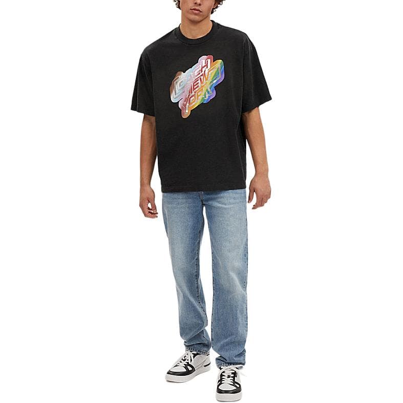 Футболка COACH Rainbow Logo T-Shirt Black - изображение 2