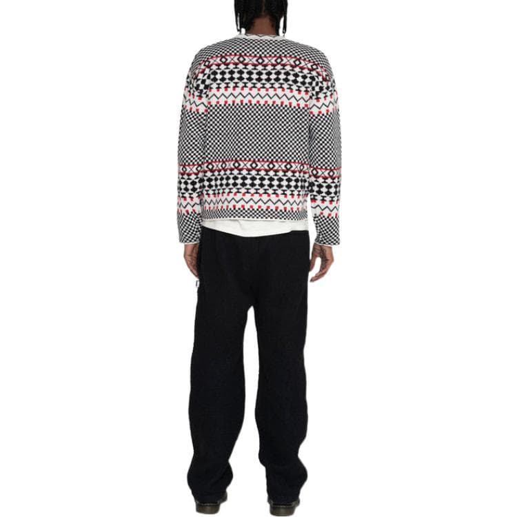 Кофта Stussy FW22 Jacquard Knit Crew - изображение 4