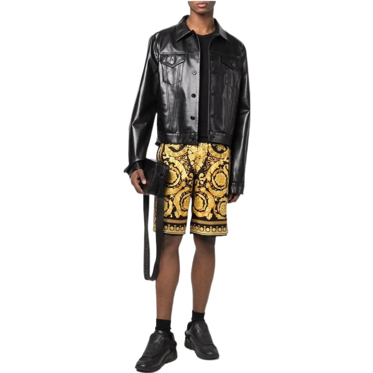Шорты Versace SS22 Barocco Silk Shorts - изображение 2