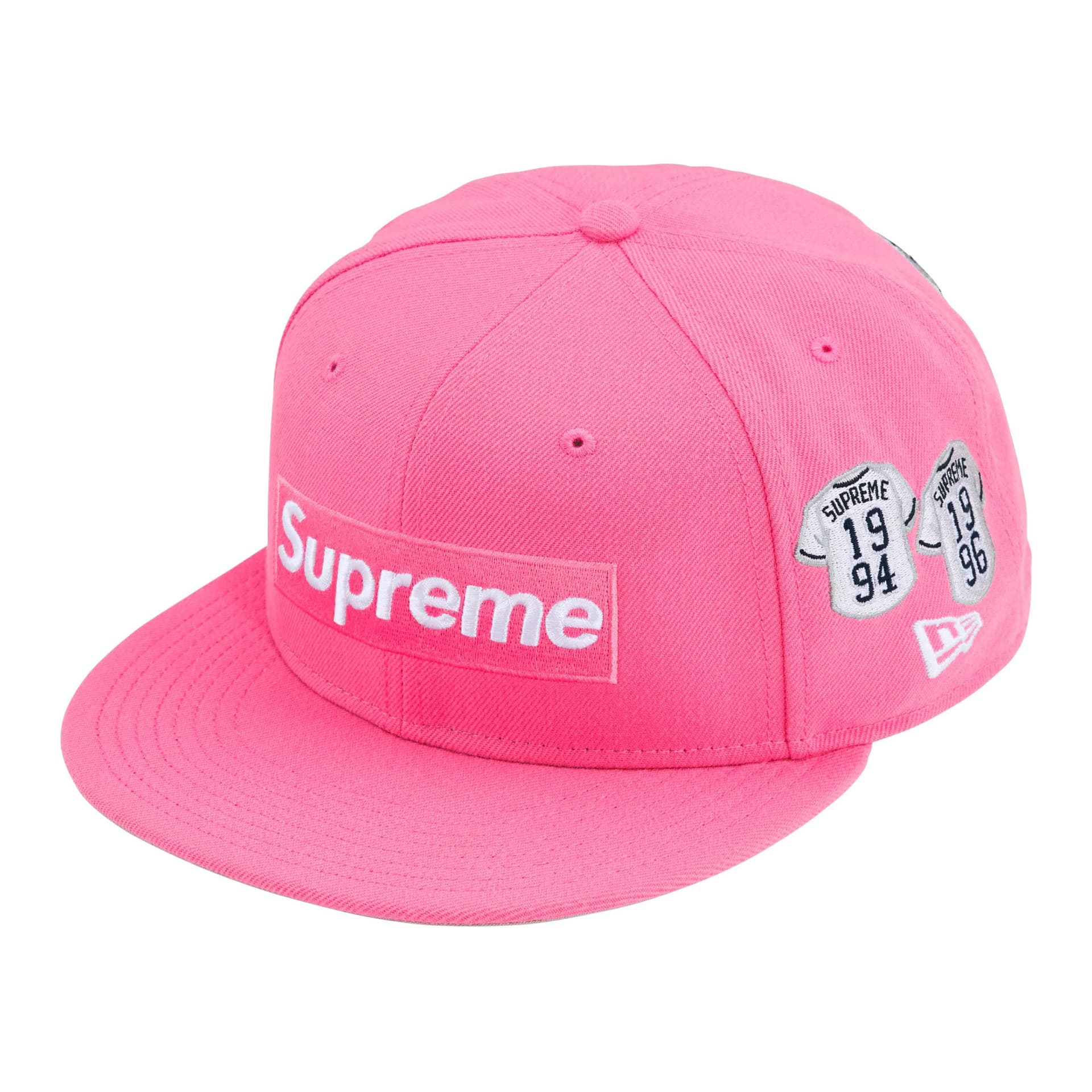 Кепка Supreme X New Era Кепки Унисекс Розовые - изображение 1