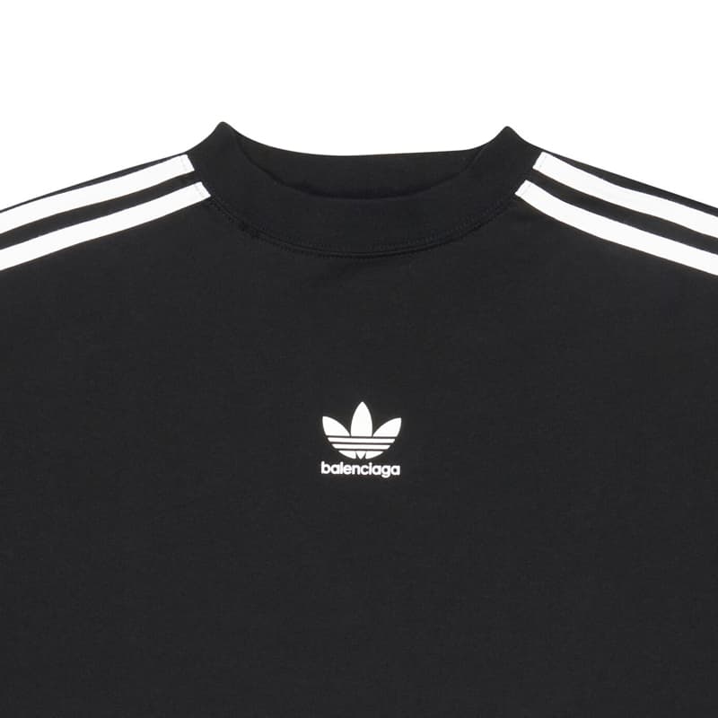 Футболка Balenciaga x adidas Logo Print Crewneck T-Shirt Black - изображение 6