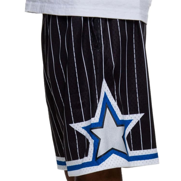 Баскетбольные шорты Mitchell & Ness NBA Classic Logo Basketball Pants Black - изображение 6
