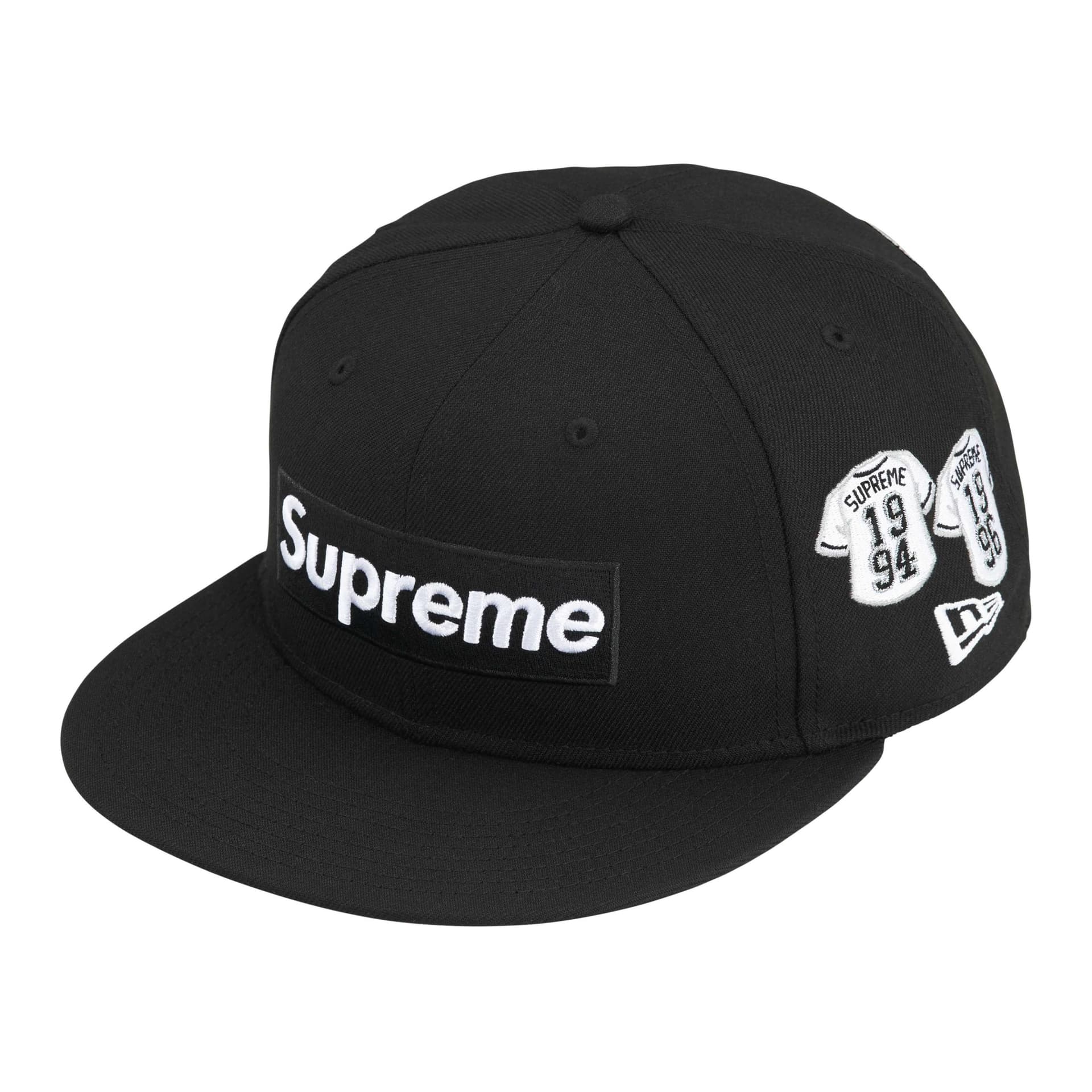 Кепка Supreme x new era Кепки Унисекс Черный - изображение 1