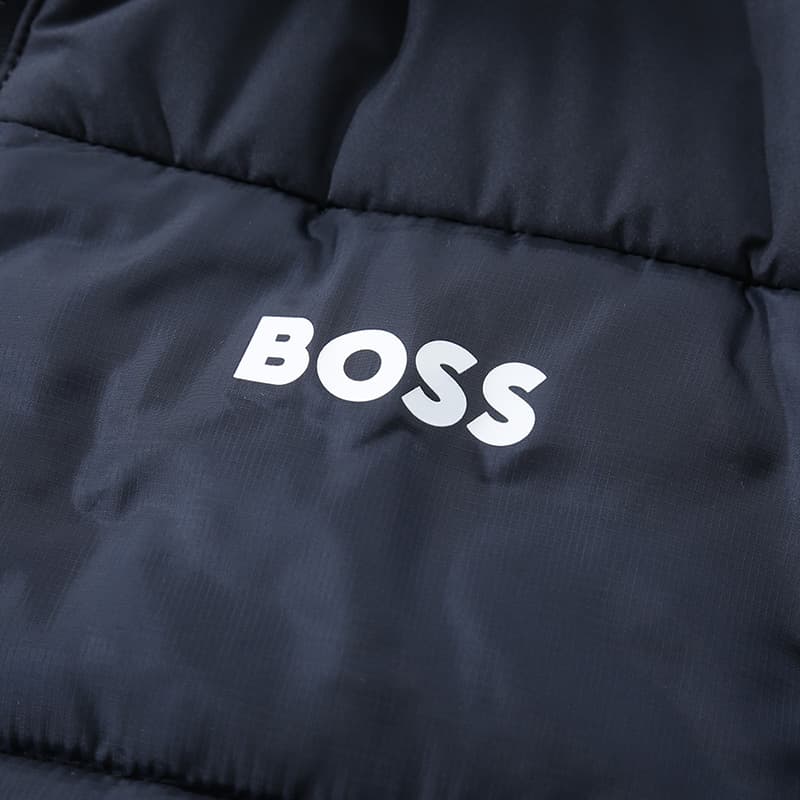 Зимняя куртка пуховик HUGO BOSS SS24 Хлопковый пуховик Мужской Темно-синий - изображение 3