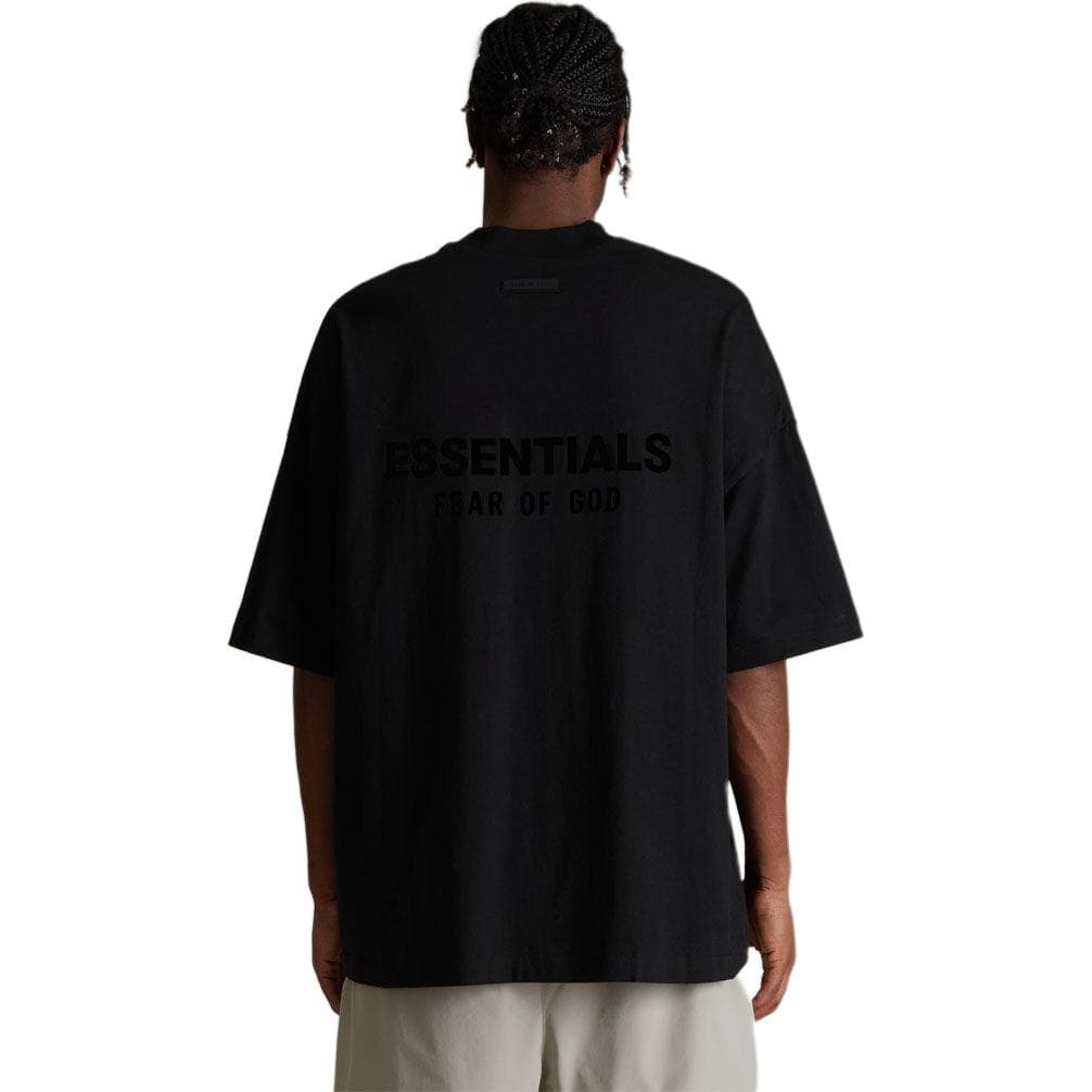 Футболка Fear of God Essentials SS24 drop2 V-Neck Tshirt VT Jet Black - изображение 5