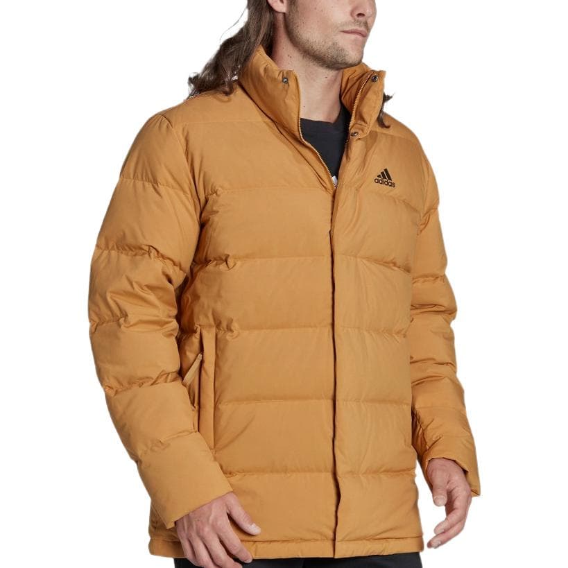 Зимняя куртка adidas Logo Print Down Jacket Brown - изображение 3