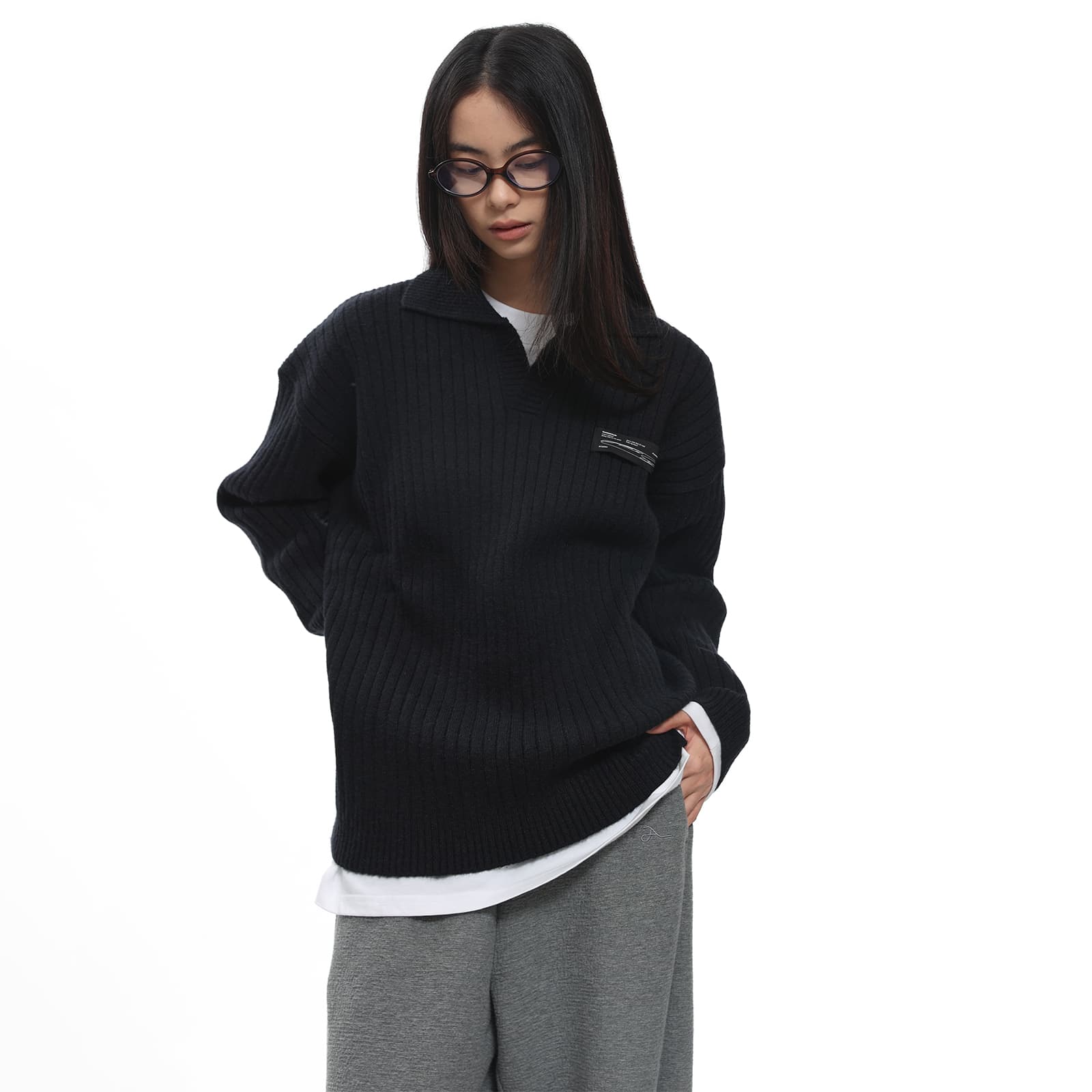 Кофта ROARINGWILD Retro Sweater Black - изображение 4