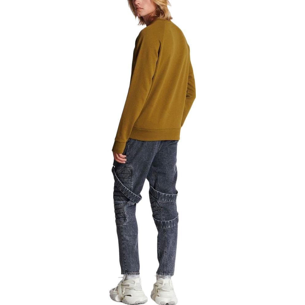 Кофта Balmain FW22 Logo Crewneck Sweatshirt Brown — фото 3