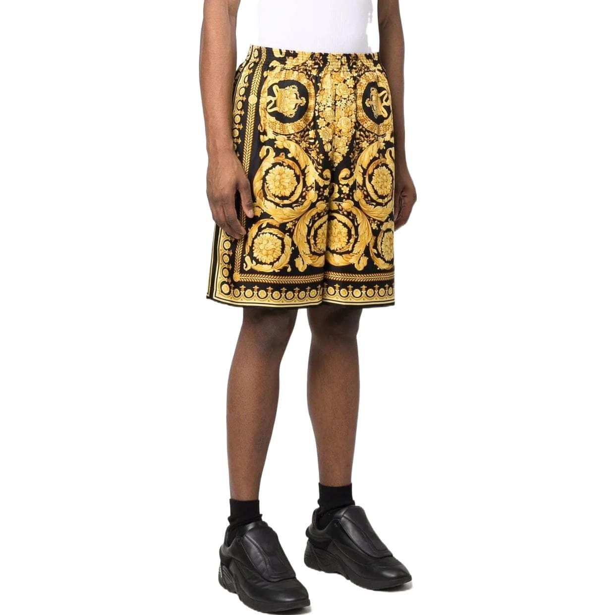 Шорты Versace SS22 Barocco Silk Shorts - изображение 4