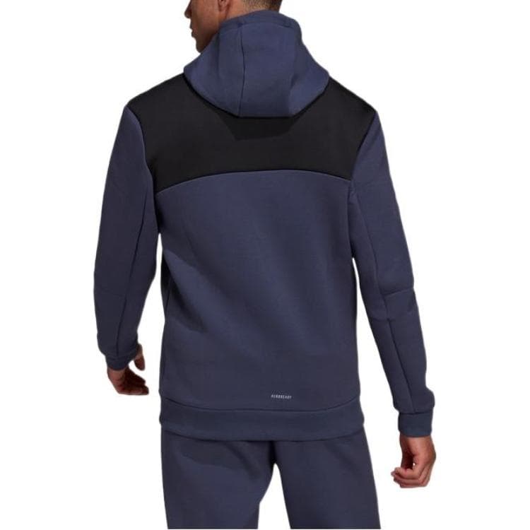 Куртка adidas Logo Zip Hoodie Blue - изображение 4