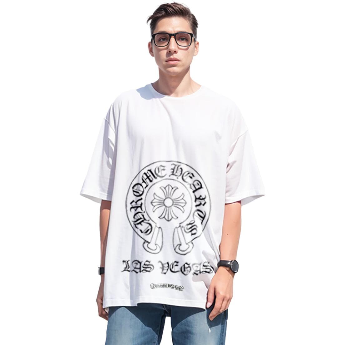 Футболка Chrome Hearts Graphic Print T-Shirt White - изображение 4