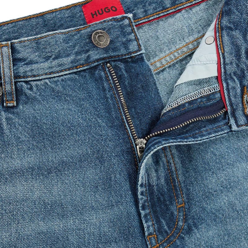 Штаны HUGO BOSS SS24 Джинсы Мужские Синие - изображение 6
