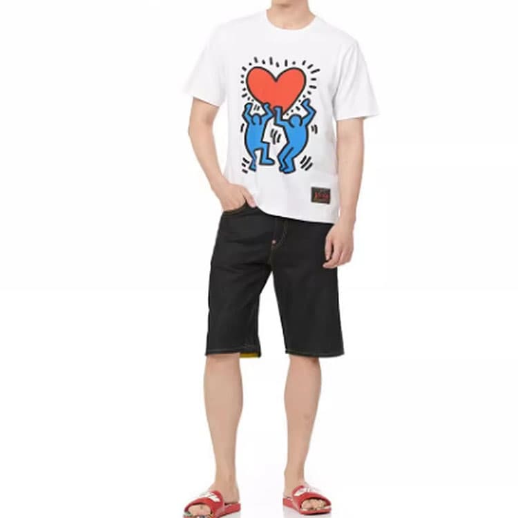 Джинсовые шорты EVISU x KEITH HARING - изображение 3