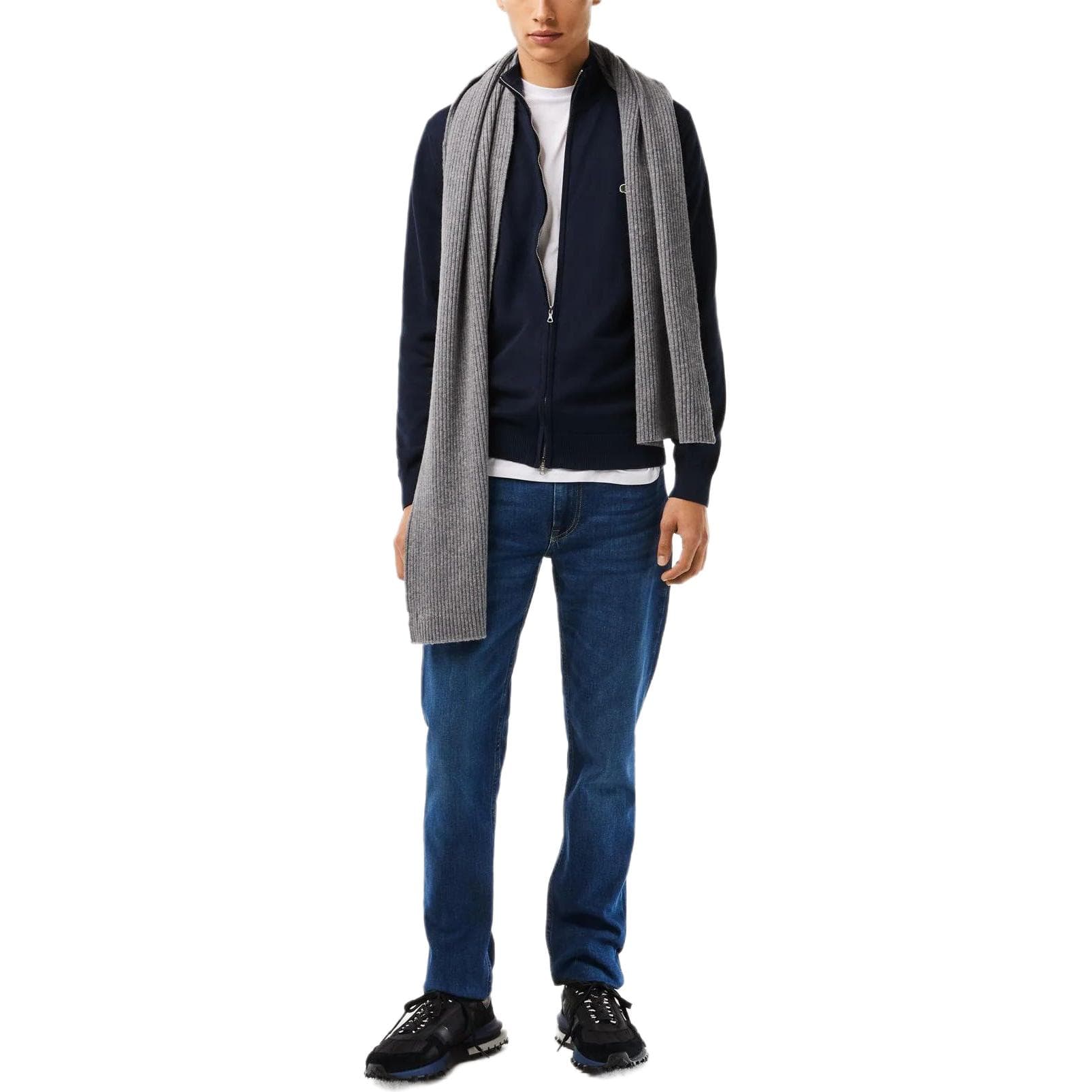 Кофта LACOSTE Stand-Up Collar Organic Cotton Zippered Sweater - изображение 2