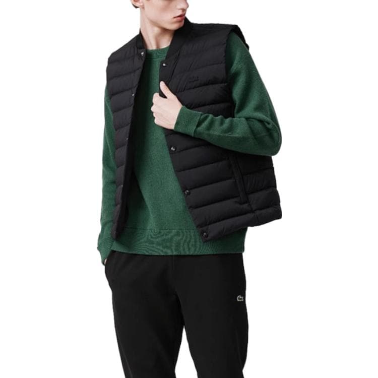 Жилет LACOSTE Collaboration Мужские черные жилеты - изображение 3