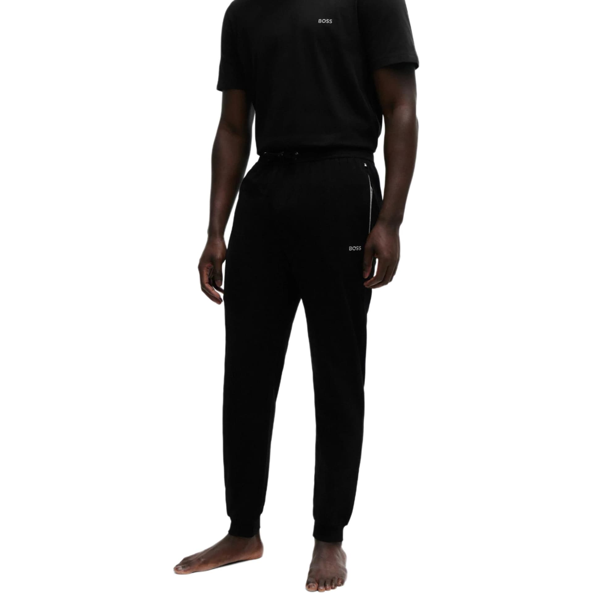 Штаны HUGO BOSS Stretch-Cotton Tracksuit Bottoms With Logo Detail - изображение 3