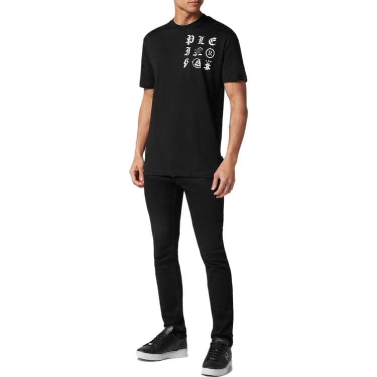 Футболка PHILIPP PLEIN T-Shirt Round Neck Ss Gothic Plein T - изображение 2
