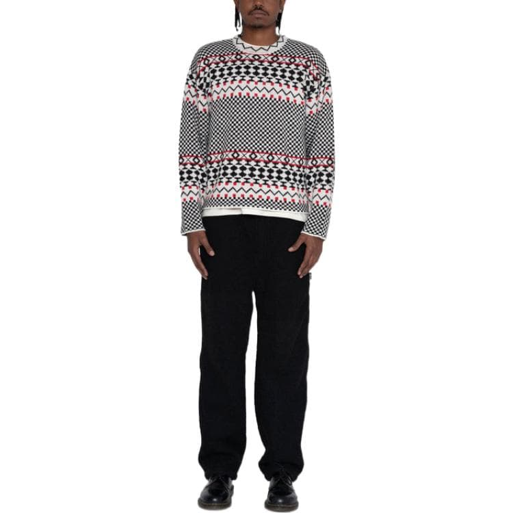 Кофта Stussy FW22 Jacquard Knit Crew - изображение 3