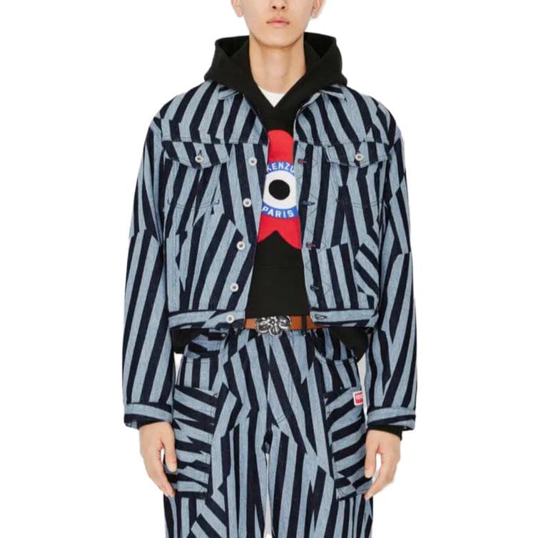 Куртка KENZO Blue Men's Jackets KENZO Синий Мужские Куртки - изображение 5