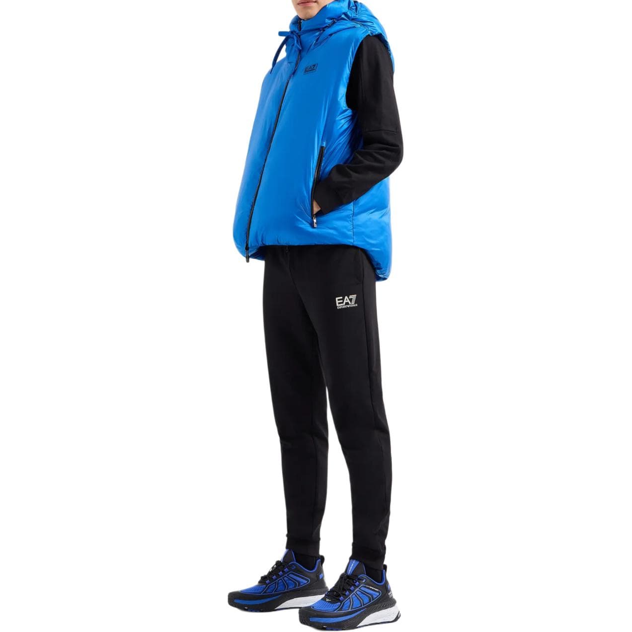 Спортивный костюм Emporio Armani EA7 SS24 Повседневные спортивные костюмы Мужской Черный - изображение 4