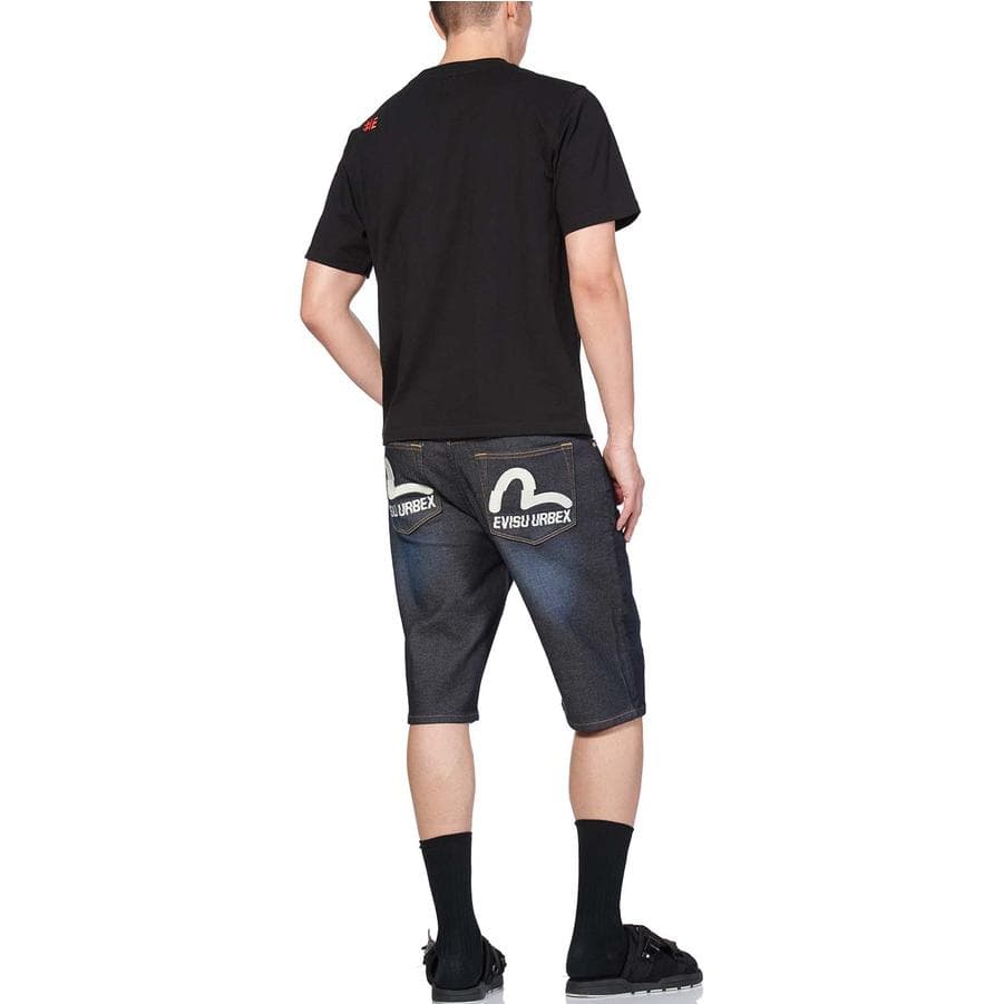 Джинсовые шорты EVISU Denim Shorts Blue - изображение 9