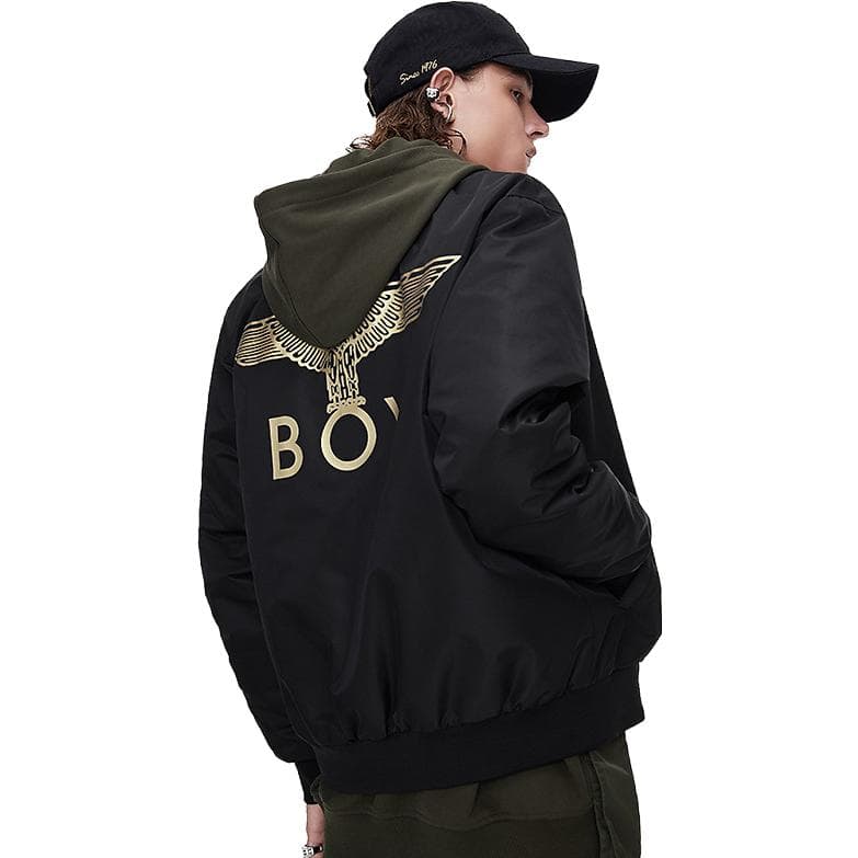 Зимняя куртка пуховик Boy London Logo Print Zip Cotton Jacket - изображение 4