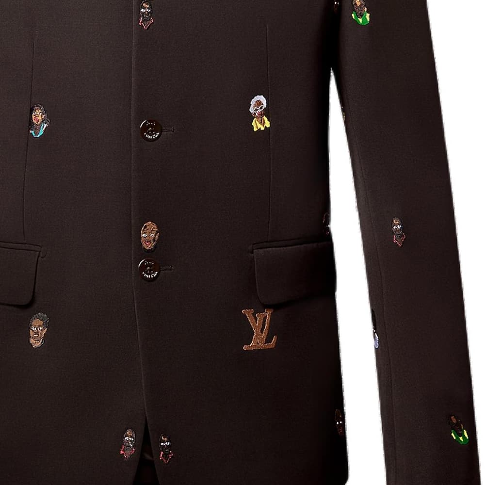 Куртка Louis Vuitton SS24 Embroidered Jacket Brown - изображение 5