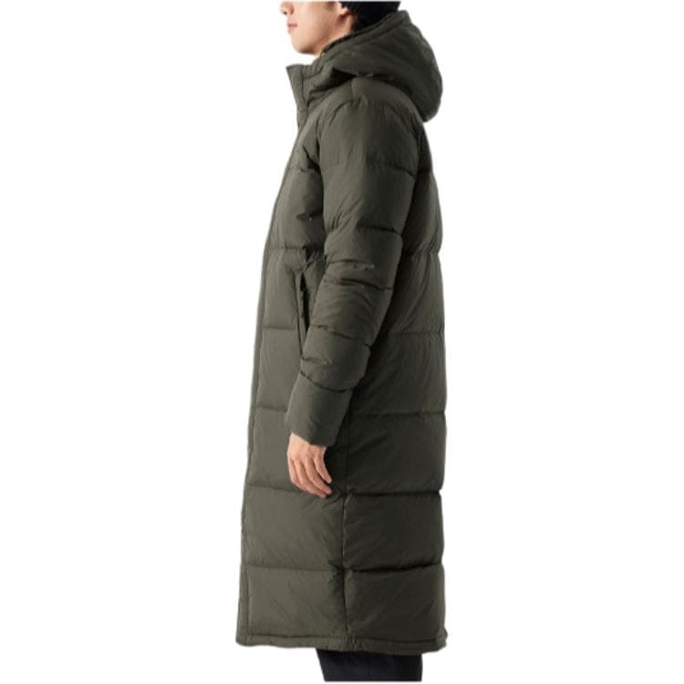 Зимняя куртка The North Face Logo Zip Hoodie Down Jacket Green - изображение 5