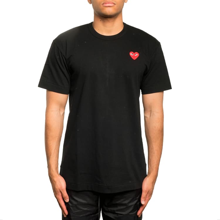 Футболка CDG Play Black T-Shirt - изображение 3