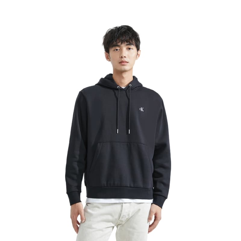 Худи Calvin Klein FW23 Embroidered Letter Hoodie Black - изображение 3