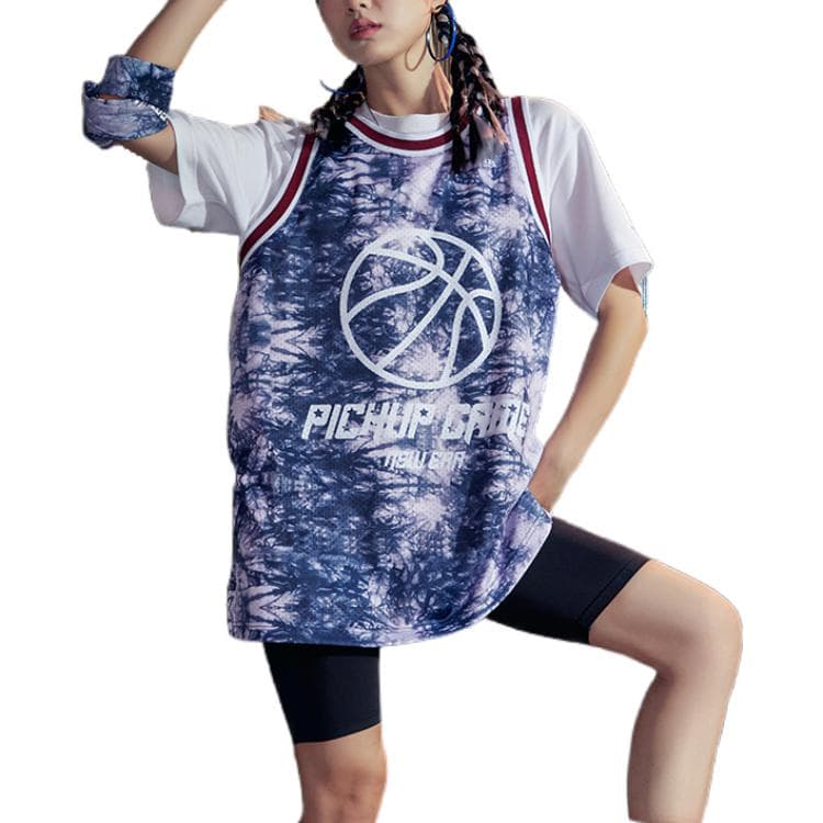 Баскетбольная майка New Era Tie-Dye Basketball Vest Purple - изображение 3